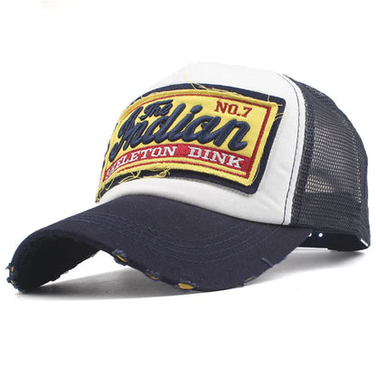 Streetwearová čiapka s výšivkou písmen, sieťovaná, v štýle „dad“, baseballová, módna, snapback, hip-hopová, outdoorová, Y2K, truckerová, Gorras F2719 pre ženy a mužov