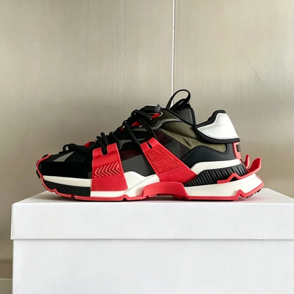 2026 Fashion Women Sneakers Size 35-46 High Quality  Platform Sneaker Men Casual Shoes Sports Running Shoes Lace Up Patchwork