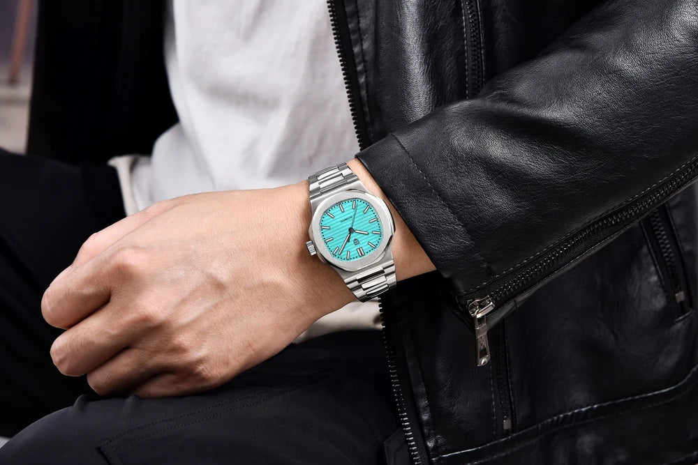 PAGANI DESIGN 2026 New Luxury Automatic Watch  Men Mechanical Wristwatch Stainless Steel Sapphire glass 40MM Barrel dial Watch