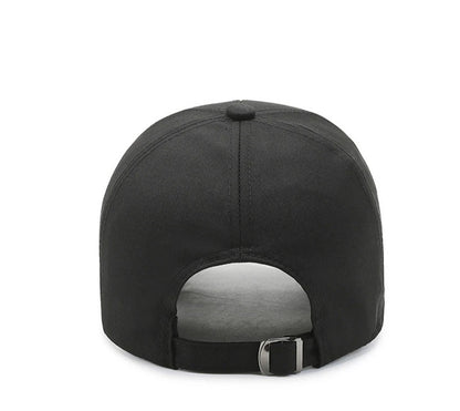 Men's Baseball Hat Hard Top Spring Autumn Big Head Circumference Cotton Cap Sun Protection Dad Cap Adjustable Strap Fishing Hat