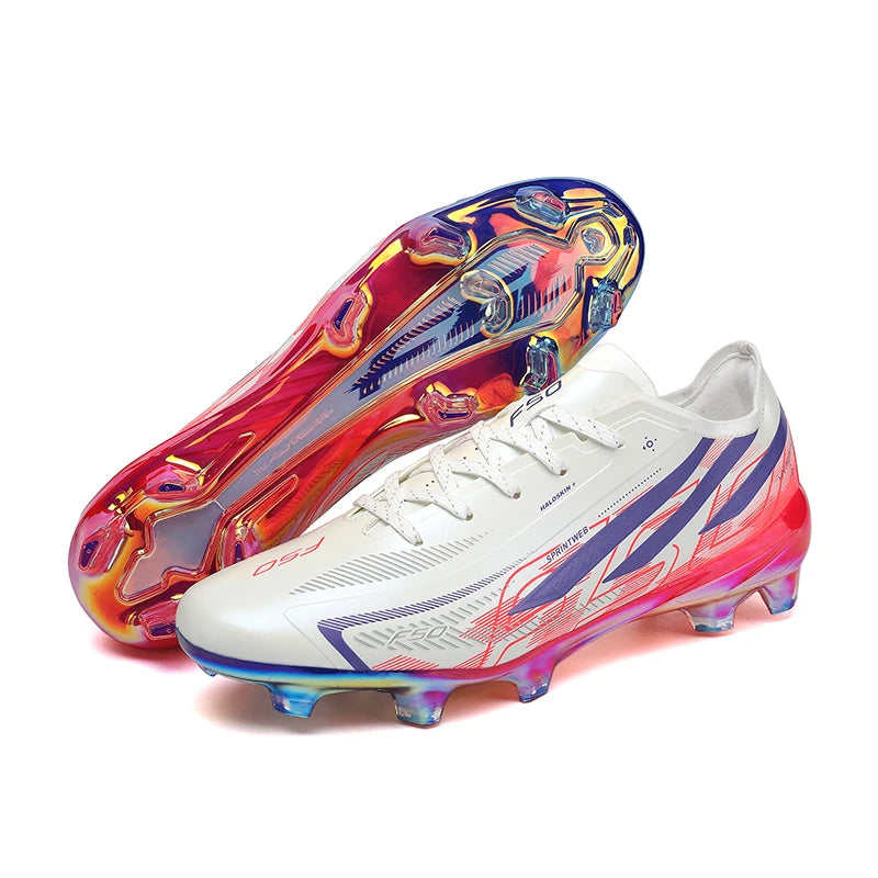 Chaussures de football pour hommes, baskets confortables, chaussures de football de haute qualité avec crampons longs pour garçons - Conception durable et résistante à l'usure