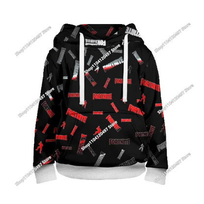 2025 New Fortnite 3D Printed Unisex Hoodie Casual Coat Game Peripheral Cosplay Children Clothing Gifts