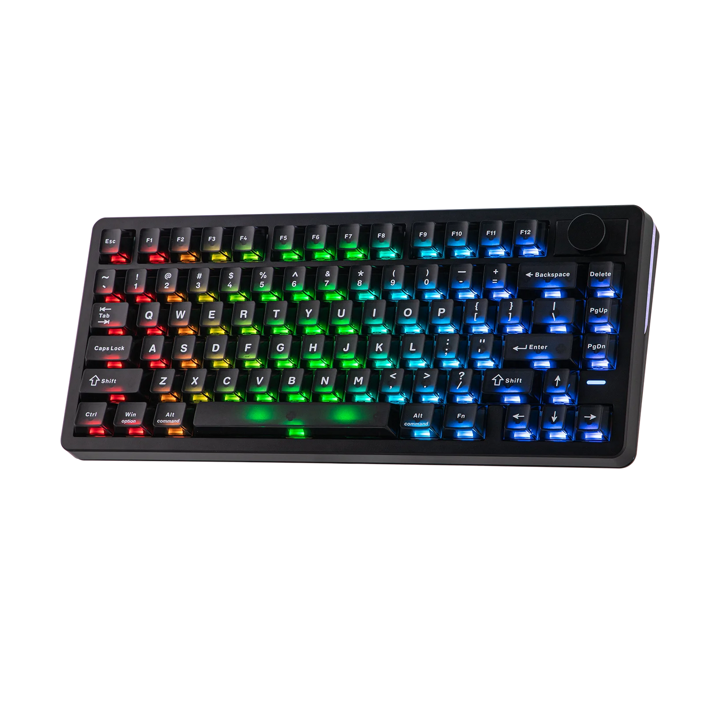 Tastiera gaming EPOMAKER HE75 V2 75% layout ANSI US tri-mode wireless a effetto Hall con attuazione regolabile 0.005mm/Rapid Triggering