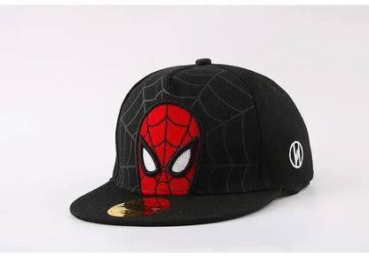 *2026 HotAnime Cartoon Spiderman Hats for Kids Toddler  Baseball Cap Spring Snapback Hip Hop Adjustable Caps