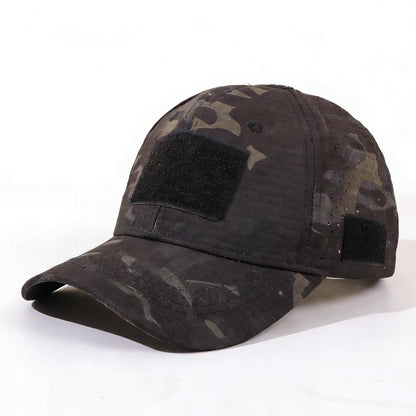 1PC outdoor functional camouflage baseball cap! Quick drying fabric+DIY sticker, a must-have for tactical trendsetters to wear