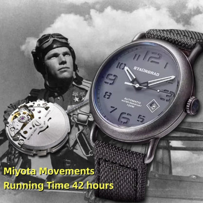 STALINGRAD original authentic men's watch, 8215 movement, 316L stainless steel, luminescent hands, waterproof to 100 meters