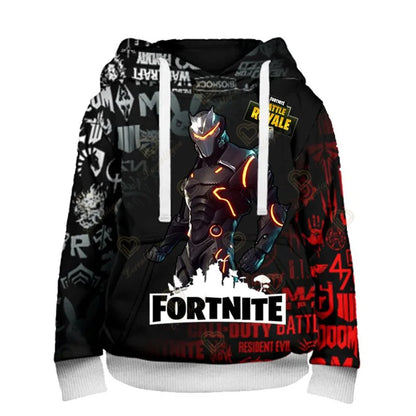 Fortnite Sweatshirt Kids Victory Royale 3D Printed Hoodies Men Women Children Game Hooded Streetwear Pullover for Birthday Gifts
