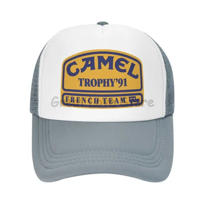 Camel Trophy 91 Print Baseball Cap Unisex Sun Visors Hat Summer Hip Hop Hats for Men Women Outdoor Breathable Mesh Snapback Caps