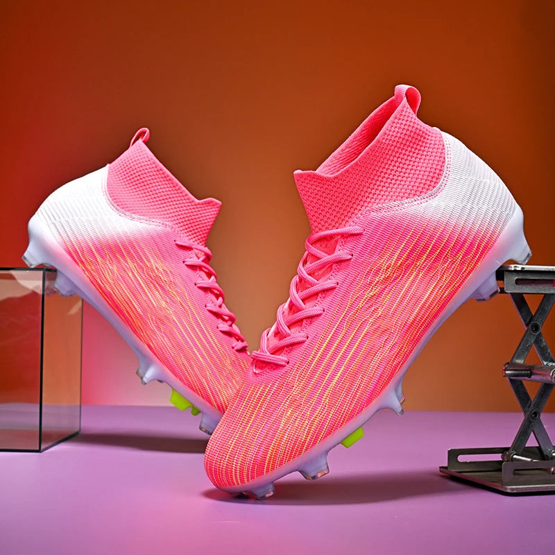Nouvelles chaussures de football professionnelles pour hommes, chaussures de football antidérapantes, unisexes, respirantes, chaussures de futsal, nouvelles chaussures à crampons, livraison directe, ultralégères