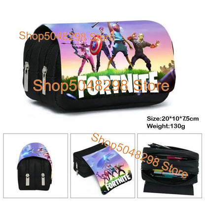Hot game Fortnited 3PCS Backpack Set Teenager Student Travel Bag Fortress Night 3D School Knapsack Popular Games Rucksacks