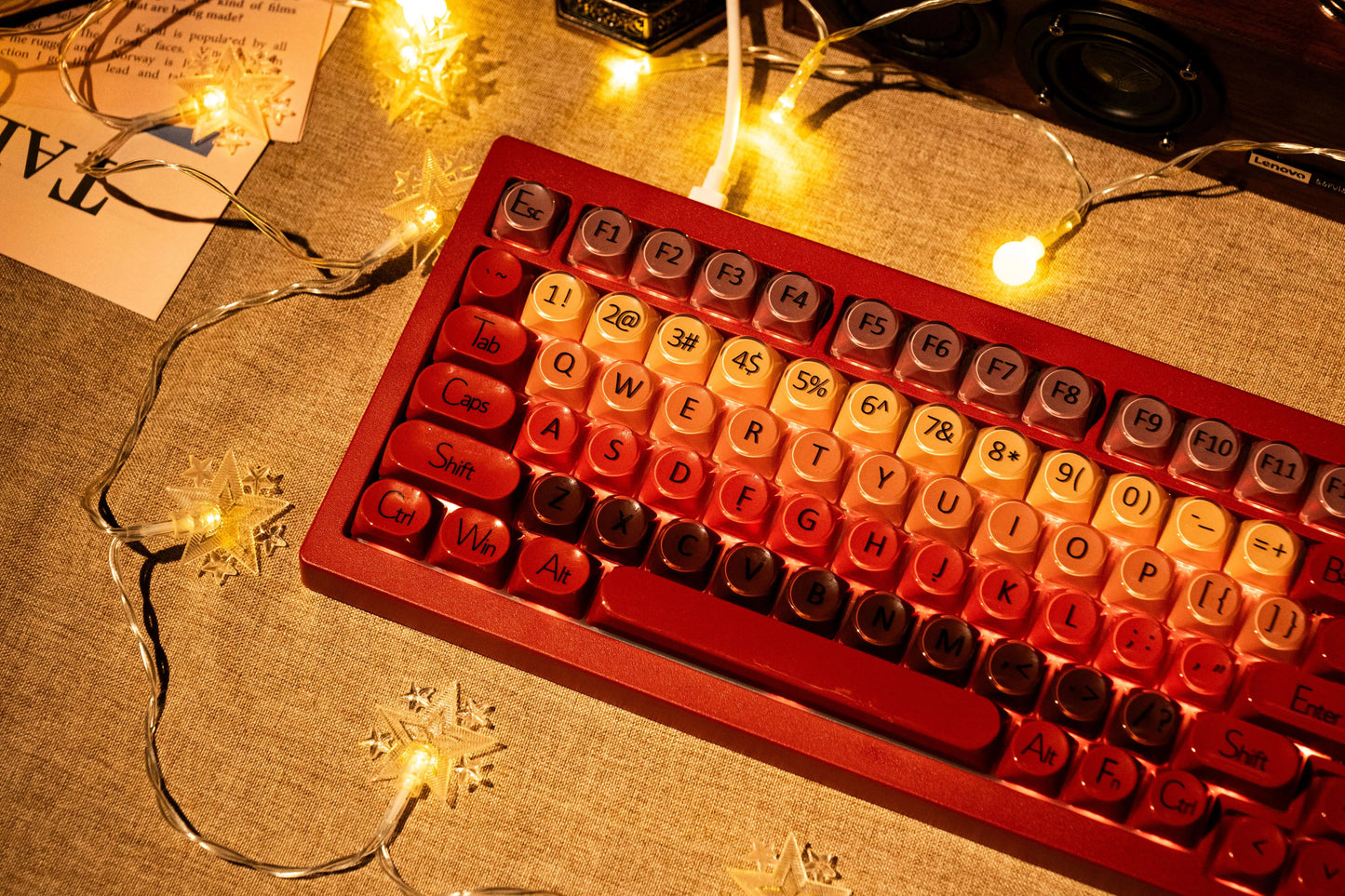 AKKO 5075 X Veekos K75 Tastiera meccanica da gaming 75% RGB 3/5-Pin Hot Swap cablata personalizzata con manopola e guarnizione