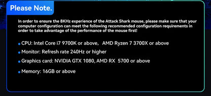 Bezprzewodowa mysz gamingowa Attack Shark R2 PAW3950 8K ze stopu magnezu, lekka mysz gamingowa Bluetooth Tri-Mode do gier/biura
