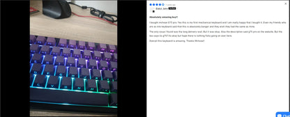 Tastiera meccanica wireless MCHOSE G75 Pro, layout 75%, montaggio gasket, 5 strati di smorzamento, retroilluminazione RGB, tri-mode, hot-swappable