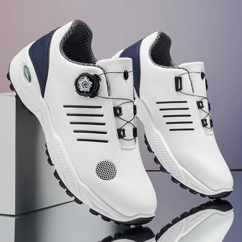 Chaussures de sport sans lacets pour hommes, avec amorti d'air, antichoc, antidérapantes, pour le golf, l'entraînement en extérieur, les trajets professionnels, chaussures polyvalentes pour hommes 9