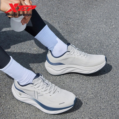 Xtep Cloud Wing 3.0 Men's Running Shoes 2025 Summer New Stability Shock Absorbing Wear Resistant Soft Sole Sneakers 875319110003