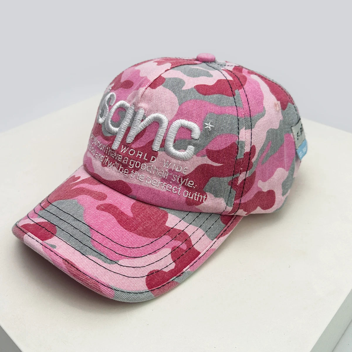 New Unisex American Style CAMO Letter Embroidery Baseball Hats Breathable Hip Hop Sunshade Peaked Caps Versatile Fashion Niche