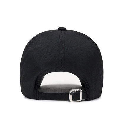 Summer Breathable Mesh Quick-Drying Hat Outdoor Sports Sun Hat Red Leather Label Sun Protection Sun Hat