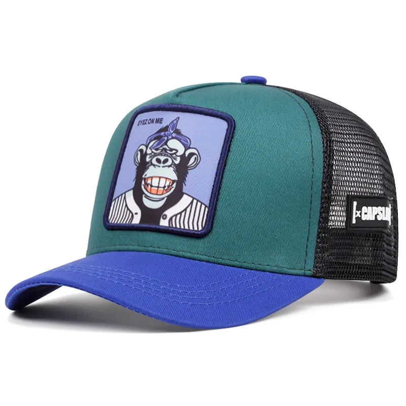 New High Quality Outdoor Sport Black Panther Baseball Cap Spring And Summer Embroidered Adjustable Unisex Hip Hop Dad Mesh Hat