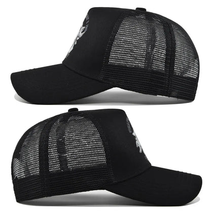 New Fashion Spring Summer Printed Mesh Breathable Baseball Cap Gorras Personality LOGO for Men WomenCouples Visor Hat Casquette