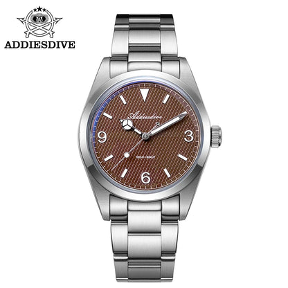 Мъжки часовник ADDIESDIVE – Корпус от неръждаема стомана 316L, водоустойчивост 10 бара, луминесцентен дисплей, модел AD2096 – Луксозен кварцов часовник