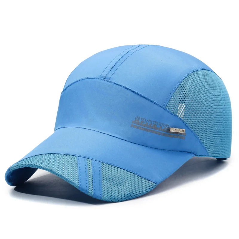 Unisex Outdoor Sports Quick-Dry Mesh Cap - Summer Sun Protection Baseball Cap