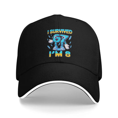 Unisex 8th Birthday I'm 8 Year Old Six Seven Bruh 6 7 Brainrot Meme Hat  Sun Baseball Caps New Baseball Cap Sunscreen Hats