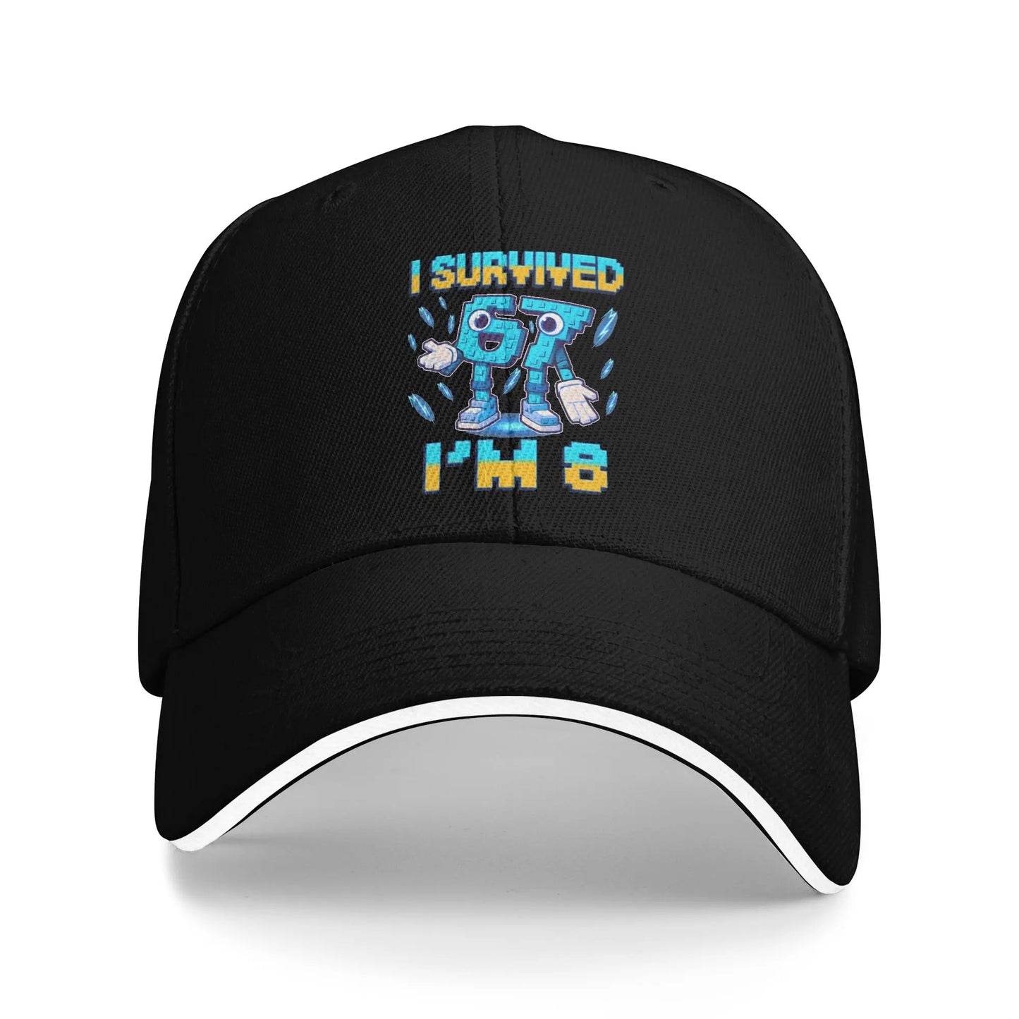 Unisex 8th Birthday I'm 8 Year Old Six Seven Bruh 6 7 Brainrot Meme Hat  Sun Baseball Caps New Baseball Cap Sunscreen Hats