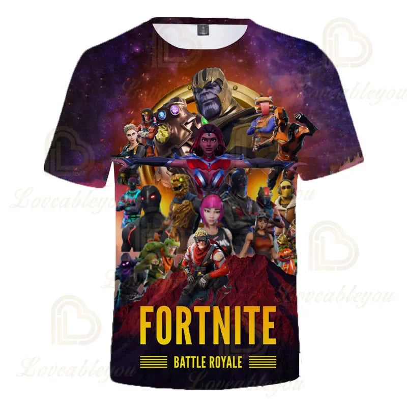 Sweatshirt 3D Fortnite Victory Battle Royale para criança, menino e menina, roupa infantil, tops e T-shirt de herói para adolescentes