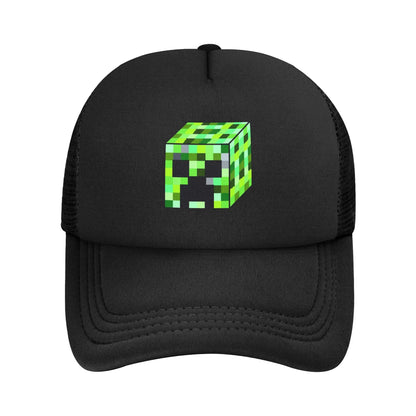 Unisex Creepers mob sticker Trucker Cap Mesh Baseball Cap Snapback Caps Hats Sun Hats Breathable Golf Hats Summer