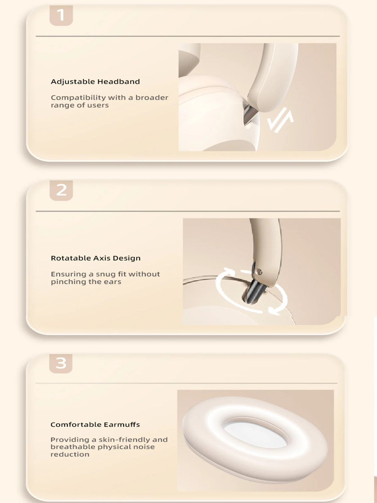 Casque Bluetooth supra-auriculaire, appels sans fil de haute qualité, longue autonomie pour le sport, le gaming et l'écoute de musique