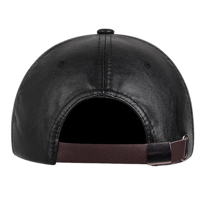 Unisex Solid Men Women Baseball Cap PU Leather Hip Hop Snapback Caps For Men Women Baseball Caps Adjustable Sun Hat trucker hats