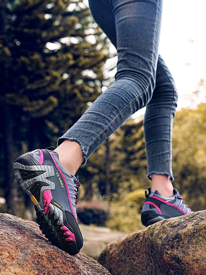 Scarpe da trekking per appassionati di attività all’aria aperta - Scarpe da trekking impermeabili da uomo - Scarponi da montagna - Scarpe tattiche da caccia nel bosco in vera pelle