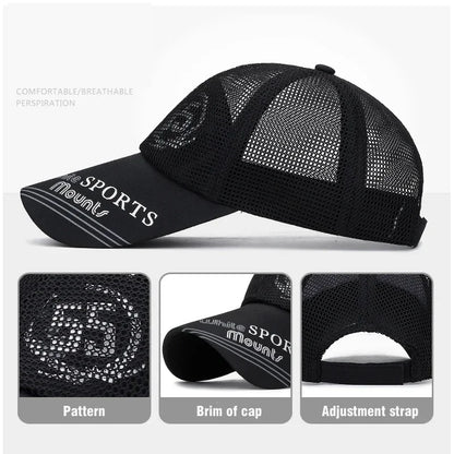 Fashion Accessories Print Pattern Breathable Brim Baseball Cap Unisex Outdoor Travel Casual Sport Adjustable Snapback Hat