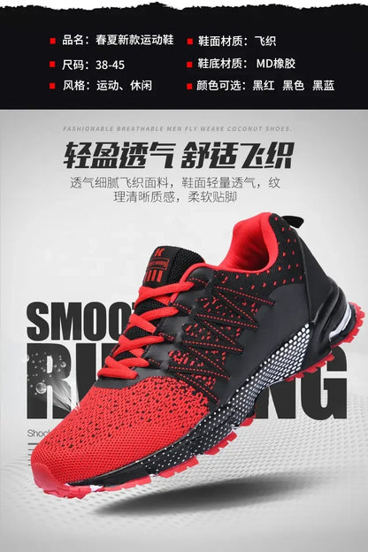 2025 Thick Soled Sports Shoes Youth Mesh Breathable Running Shoes Trend Spring Summer Korean Large Black and White Shoes walk