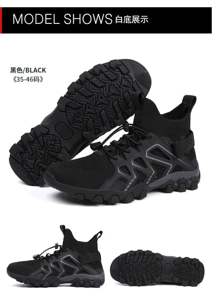 Unisex Breathable Quick Drying Fishing Water Sport Shoes Summer Upstream Barefoot Aqua Boots Outdoor Non-Slip Women Beach Shoes