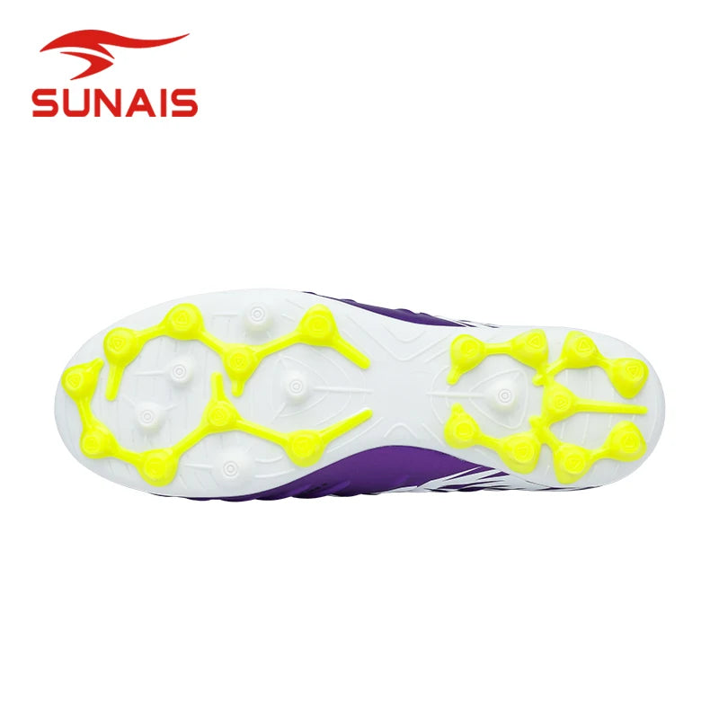 SUNAIS Chaussures de football pour hommes, entraînement sur gazon artificiel, antidérapantes, chaussures de football pour jeunes, chaussures d'entraînement sportif AG 835315