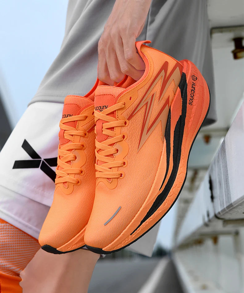 NEW Running Shoes Carbon Board Marathon Men Sports Breathable Lightweight Women's Comfortable Athletic Nonskid Sneakers Casual