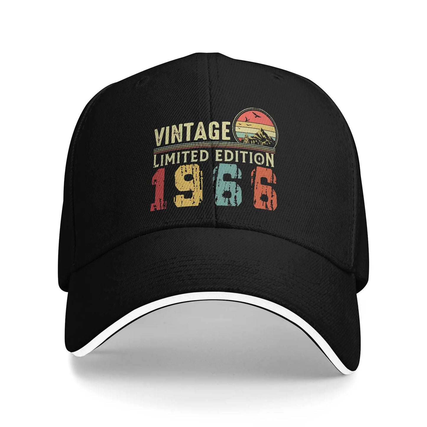 Men Women Born in 1966 vintage age 60 years old funny 60th birthday Hat Fashion Baseball Cap  Sun Hat Travel Headewear