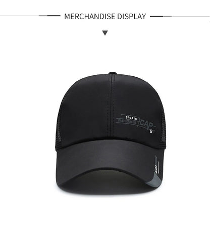 Mens Summer Quick Dried Korean Casual Breathable Mesh Fisherman Hat