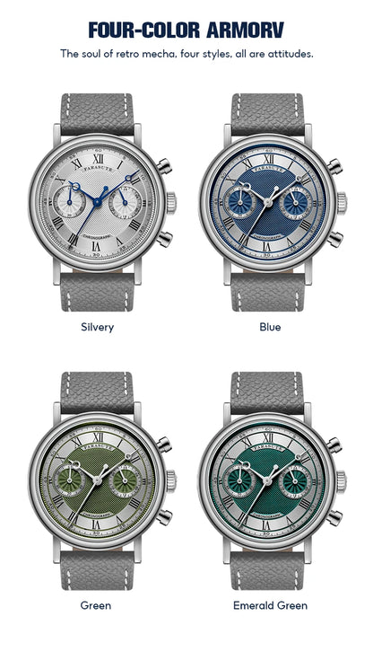 FARASUTE 2025 New Retro Mens Watches Quartz Watch For Men Speed Sports Chronograph AR Coating Sapphire VK64 Clock Reloj Hombre