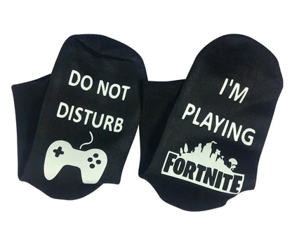 Meias Desportivas FORTNITE de Verão Pretas e Brancas, Respiráveis, Baixas e Invisíveis, em Algodão Macio para Desporto e Uso Casual