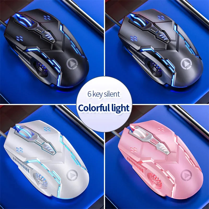 G5 Wired Gaming Mouse with RGB Backlight, High Sensitivity 6-Button Programmable Gaming Mouse for PC, Laptop & Computer