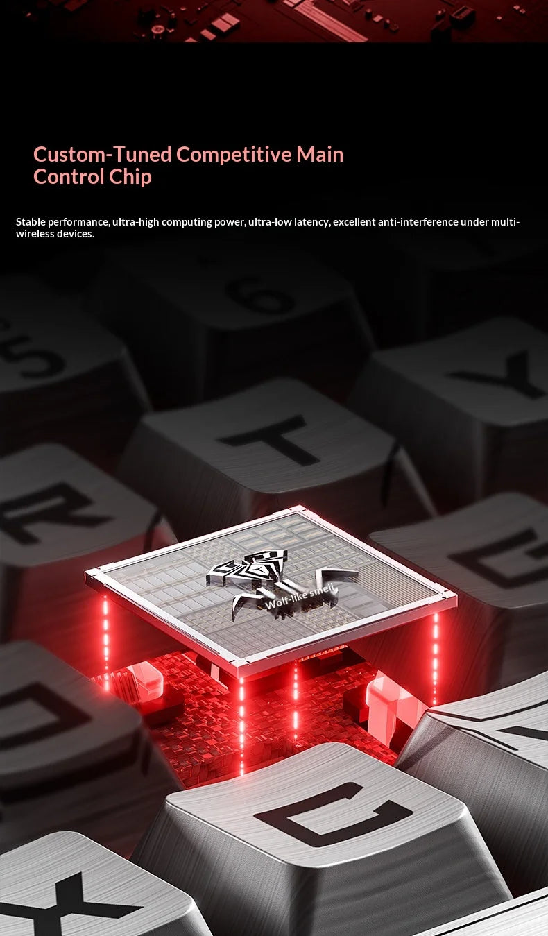 New AULA HERO68 Air 3-mode Magnetic Switch Gaming Mechanical Keyboard E-sport Custom Wired Keyboard Ergonomics Accessories