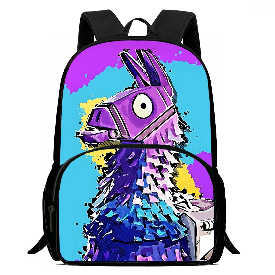 Класическа детска раница FortniteS за момчета и момичета, подарък за рожден ден на ученик, ученическа чанта за деца с голям капацитет, издръжлива туристическа раница за къмпинг