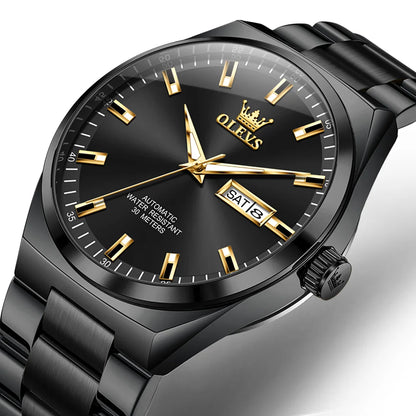 OLEVS Top Brand Luxury Automatic Watches Men Waterproof Watches 316L Steel Business Mechanical Men's Watch relogios masculino