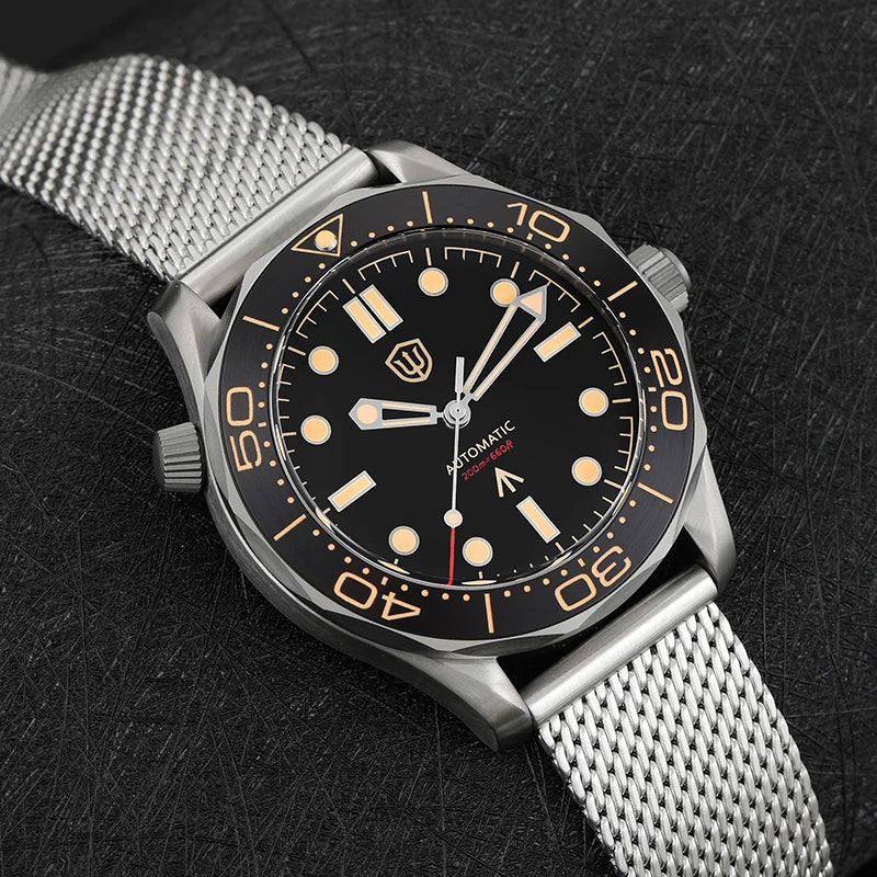 Watchdives WD007 V4 Titanium NTTD Dive Watch PT5000 Automatic Movement Sapphire Super Luminous Domed Crystal 42mm Men Watches