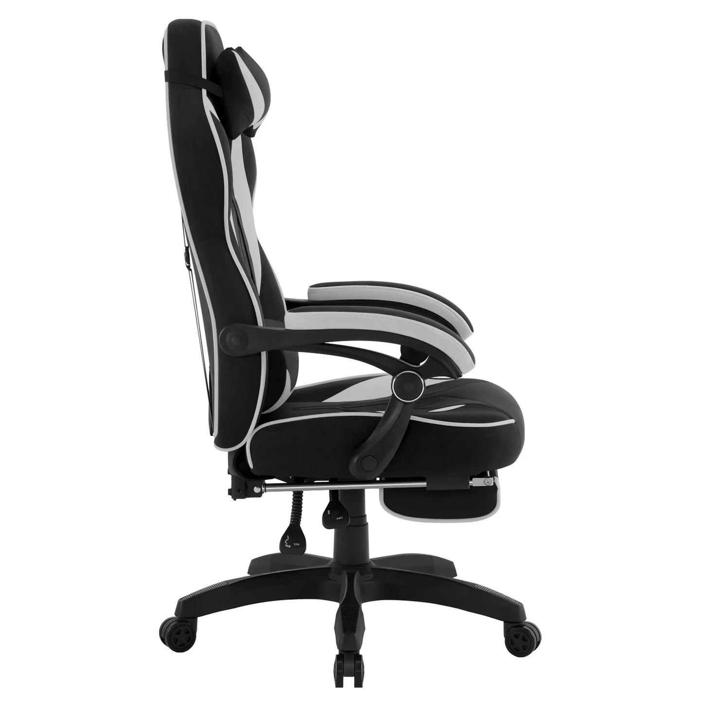 WOLTU Ergonomic Gamer Computer Chair Executive Office Chair Breathable Gaming Chair with Lumbar Cushion Headrest Footrest