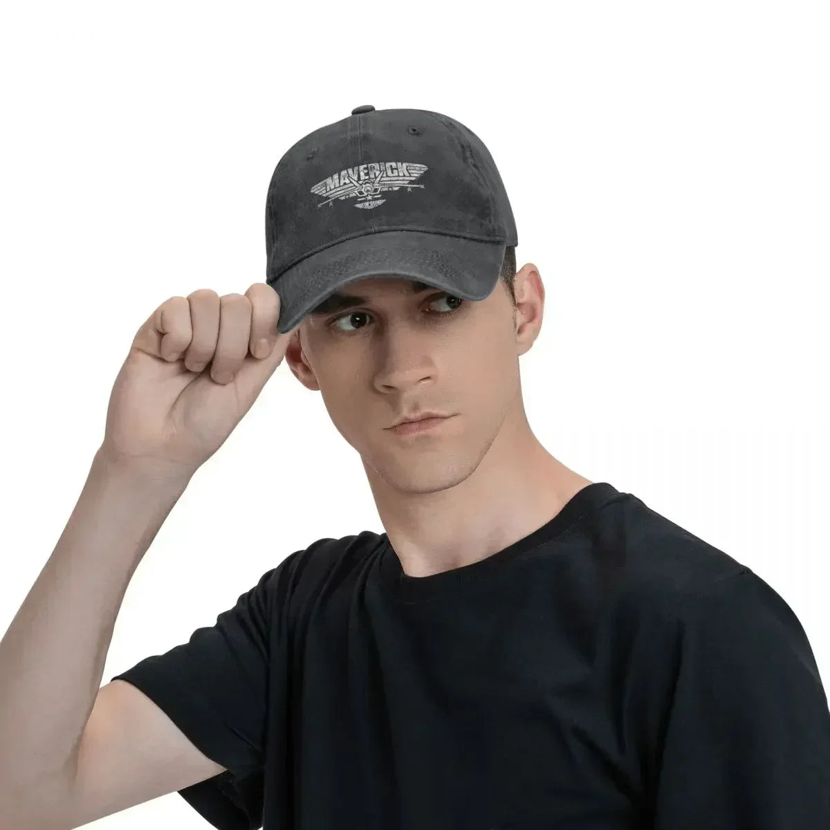 Multicolor Hat Peaked Men Women's Cowboy Cap Top Gun Maverick Centered Jet Logo Baseball Caps Personalized Visor Protect Hats