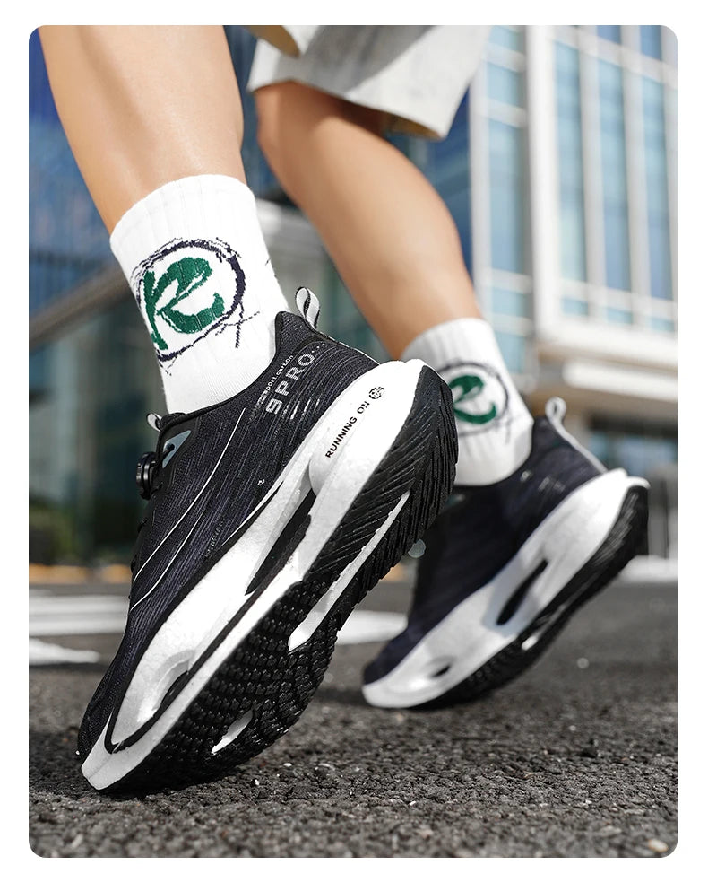Running Shoes Carbon Board Speciality Marathon Men Sports Breathable Lightweight Women's Comfortable Athletic Nonskid Sneakers