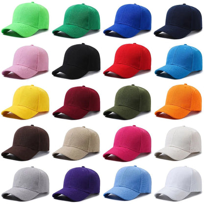 Unisex Cap Casual Plain Baseball Cap Adjustable Snapback Hats For Women Men Hip Hop Cap Street Dad Hat